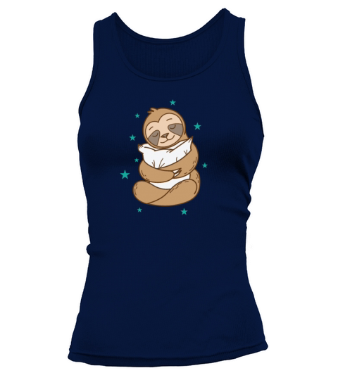 Sloth with Pillow Nature lazy Tank top Woman