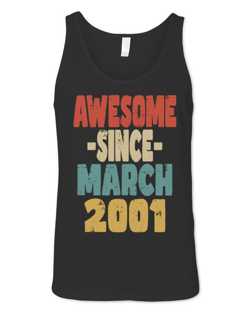 Awesome March 2001 Unisex Jersey Tank