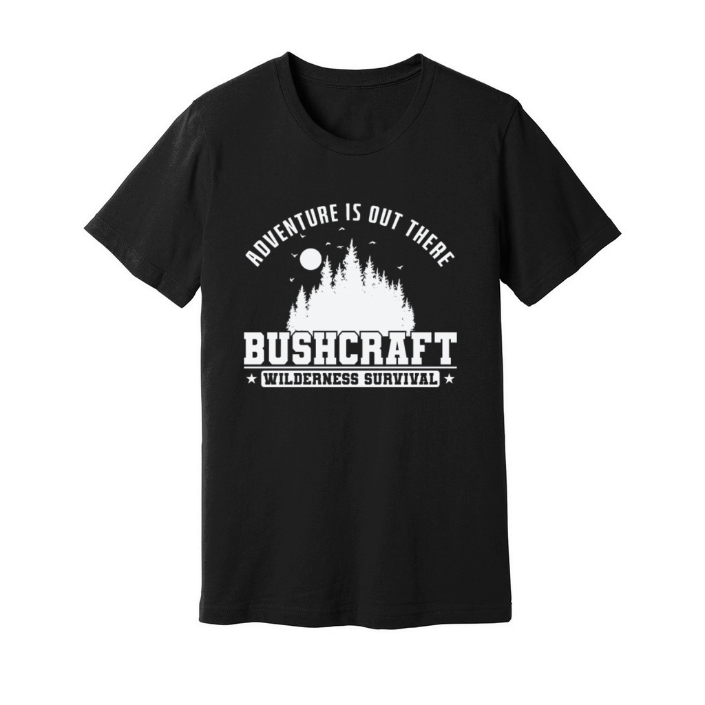 Adventure is out There Bushcraft Wilderness Unisex Jersey Tee