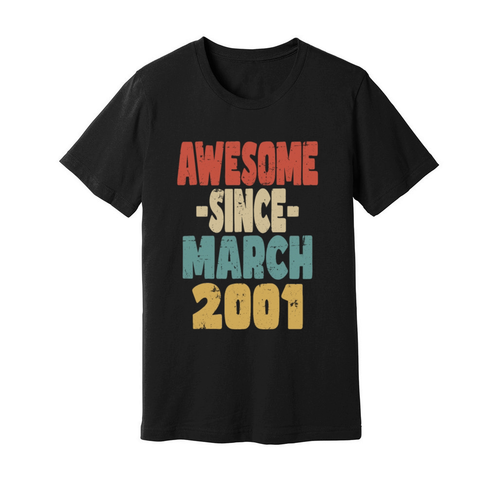 Awesome March 2001 Unisex Jersey Tee