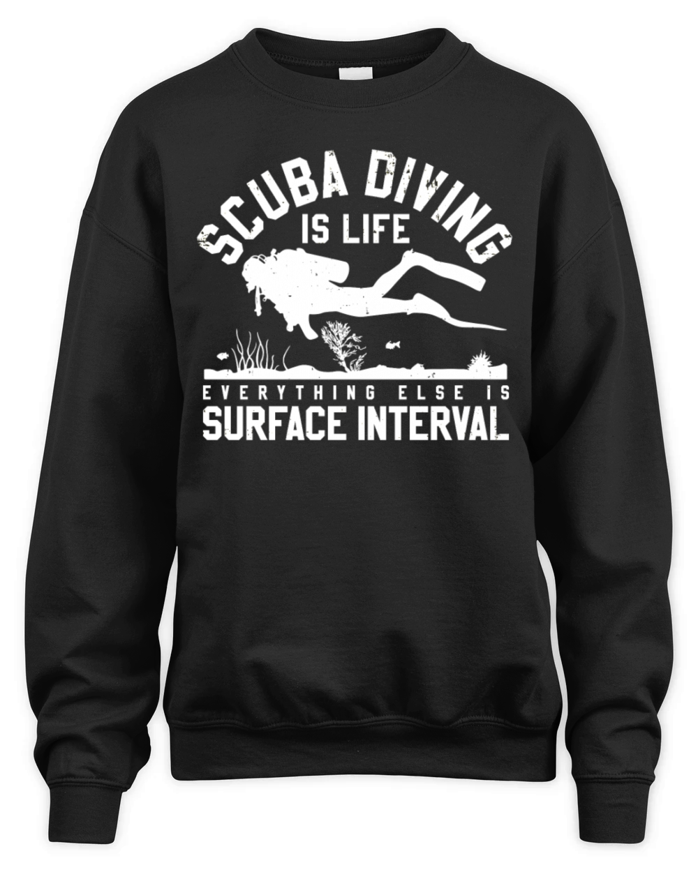 Scuba Diving Funny Vintage Diver Gift Unisex Premium Crewneck Sweatshirt