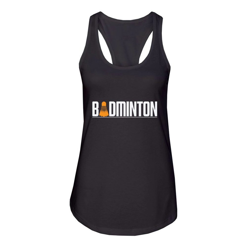 Shuttlecock Badminton Racket Sport Women's Racerback Tank