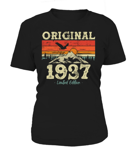 86th Birthday Woman Man Vintage 1937 86 Years Women's T-Shirt