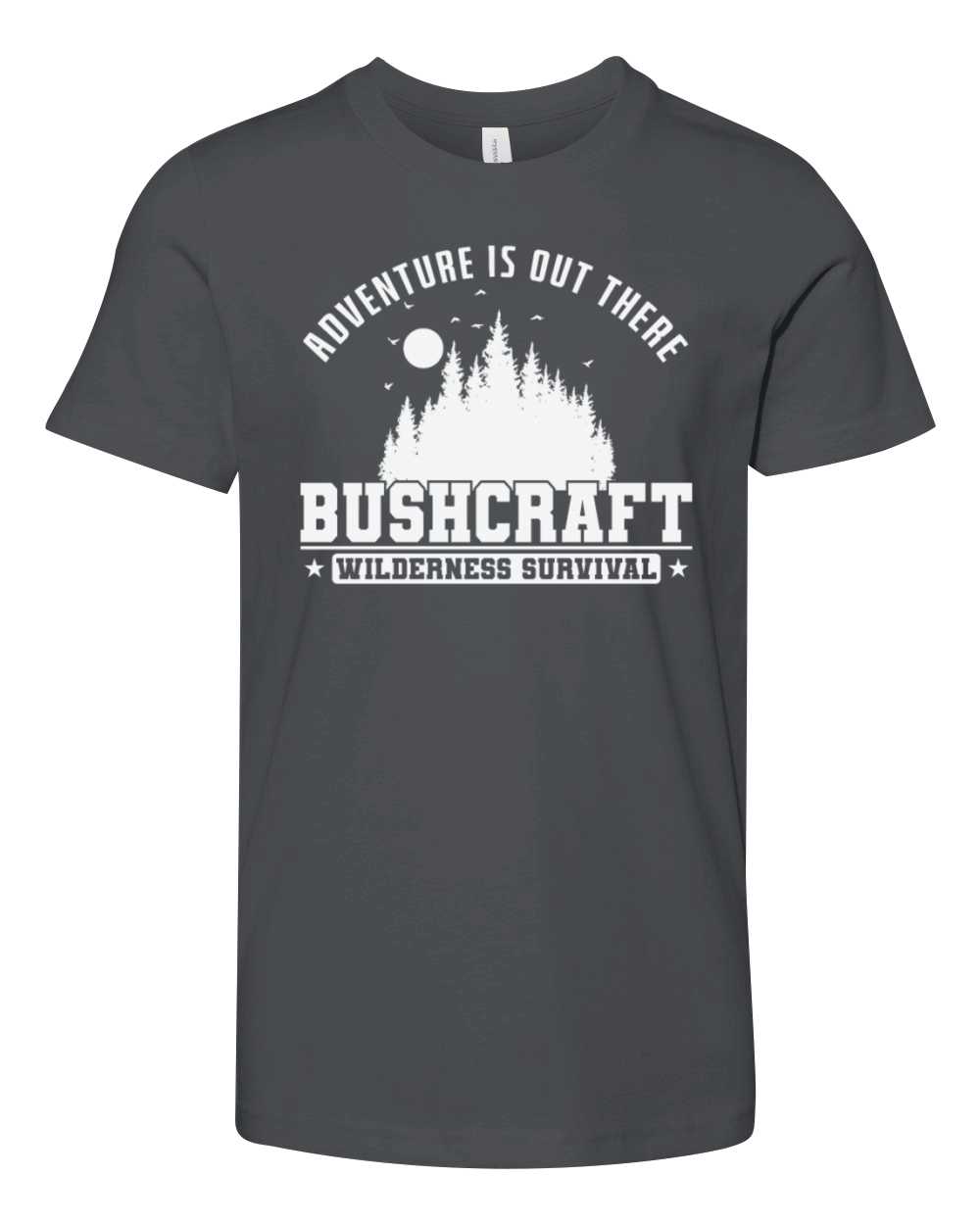 Adventure is out There Bushcraft Wilderness Youth Unisex Jersey Tee