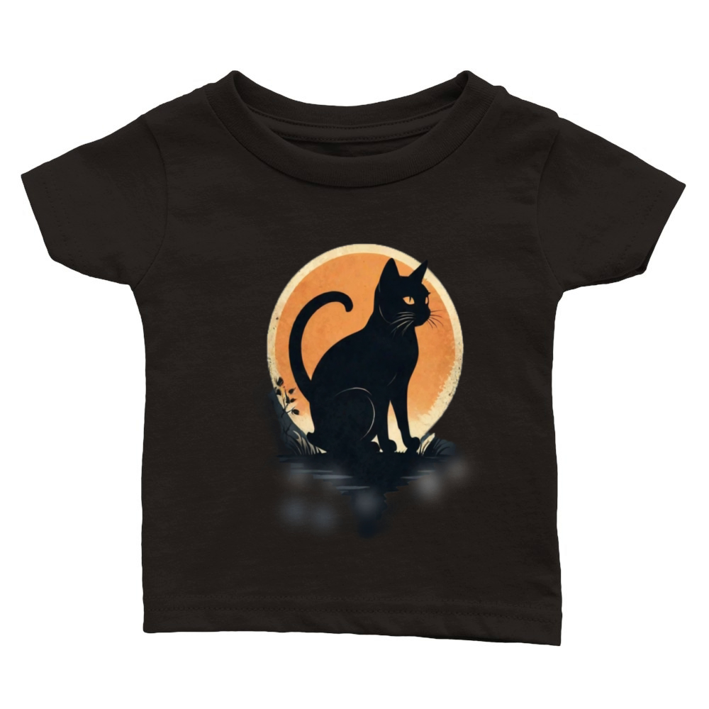 AlbedoBase XL A minimalist tshirt design cat Classic Baby Crewneck T-shirt