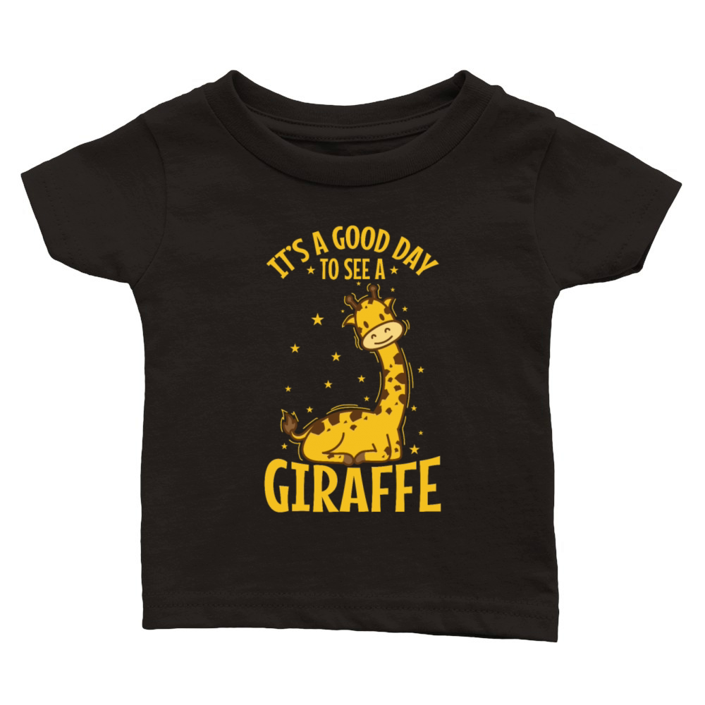 Its a good Day to see a Giraffe Zoo Classic Baby Crewneck T-shirt