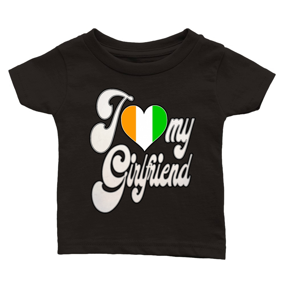 IvoryI Love My Ivorian Girlfriend Classic Baby Crewneck T-shirt