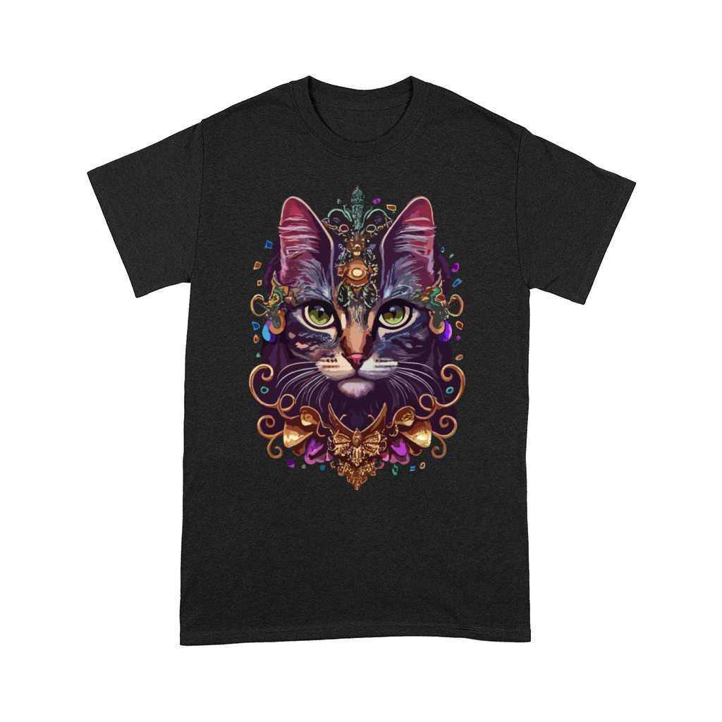 Cat Mardi Gras For Women Girls funny Cat Lover Comfort T-shirt