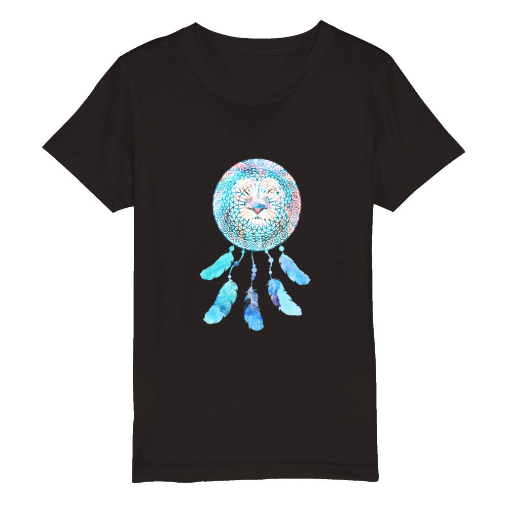Lion dream catcher Organic Kids Crewneck T-shirt