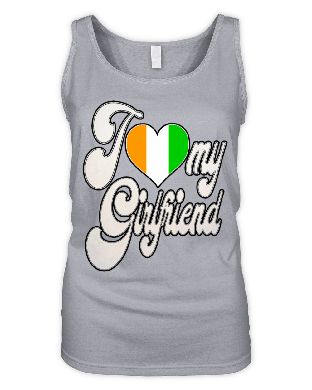 IvoryI Love My Ivorian Girlfriend Organic Women's Tank Top