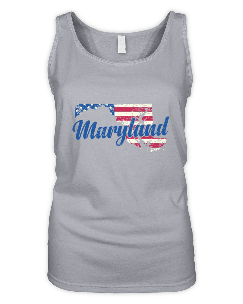 Maryland USA Flag in Map America Organic Women's Tank Top