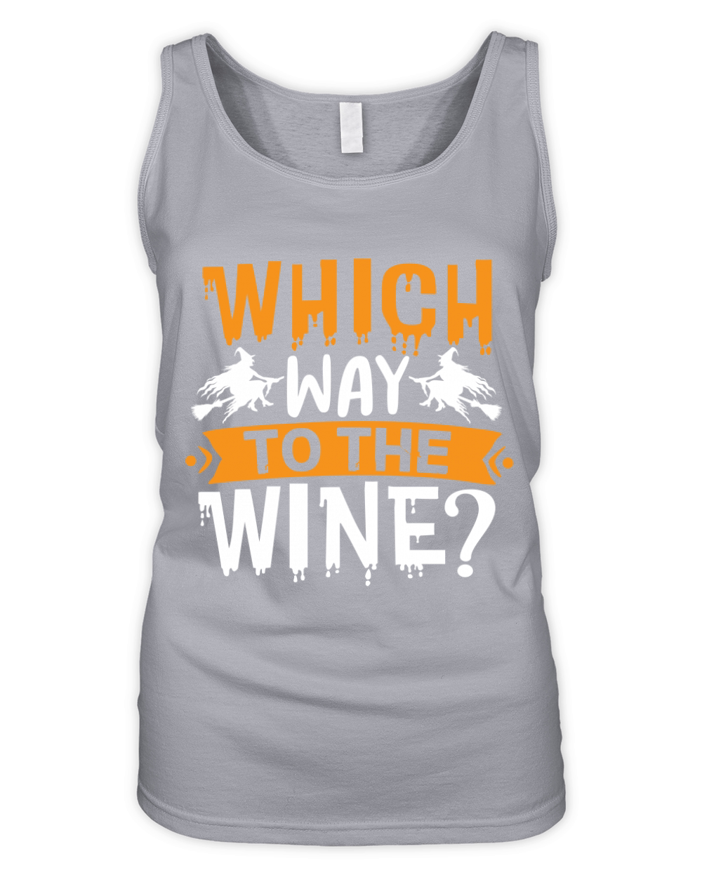 Which way to the wine Halloween Shirt Organic Women's Tank Top