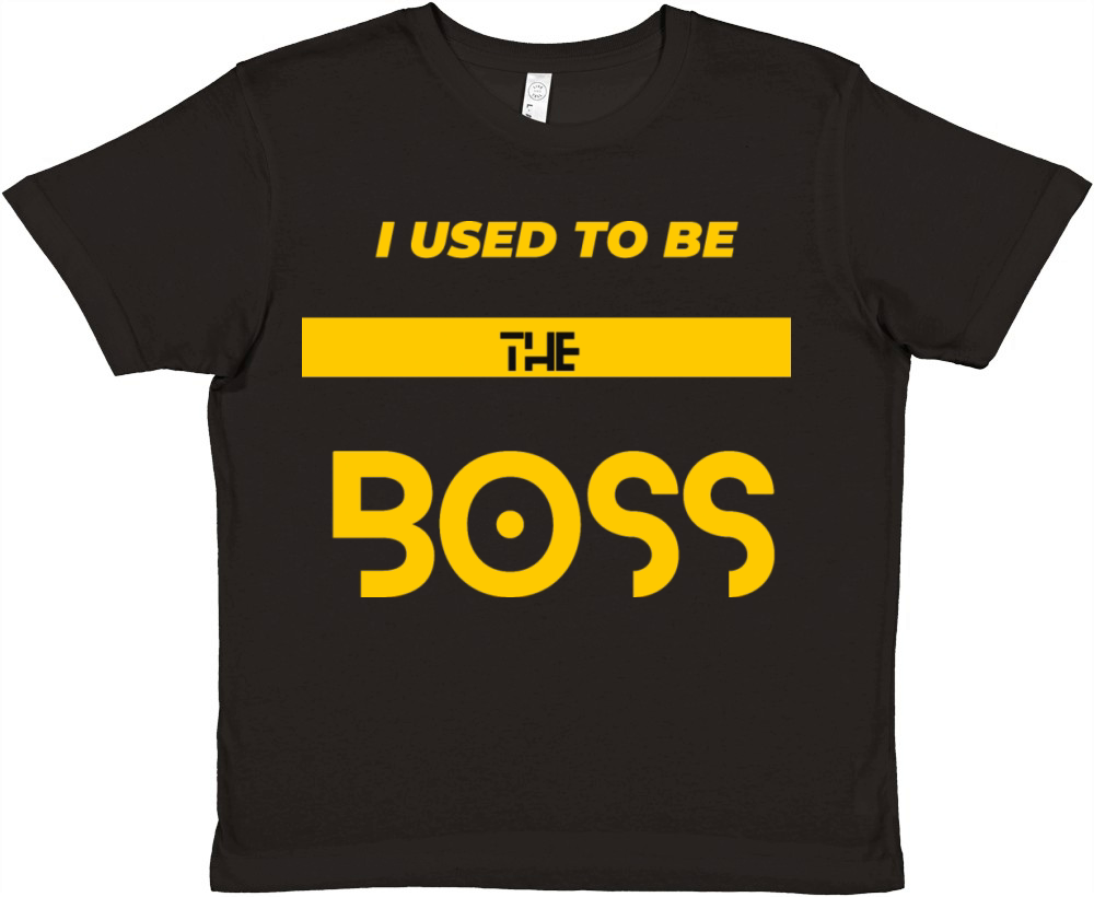 Boss Chronicles I Used to Be the Boss T Shirt Premium Kids Crewneck T-shirt
