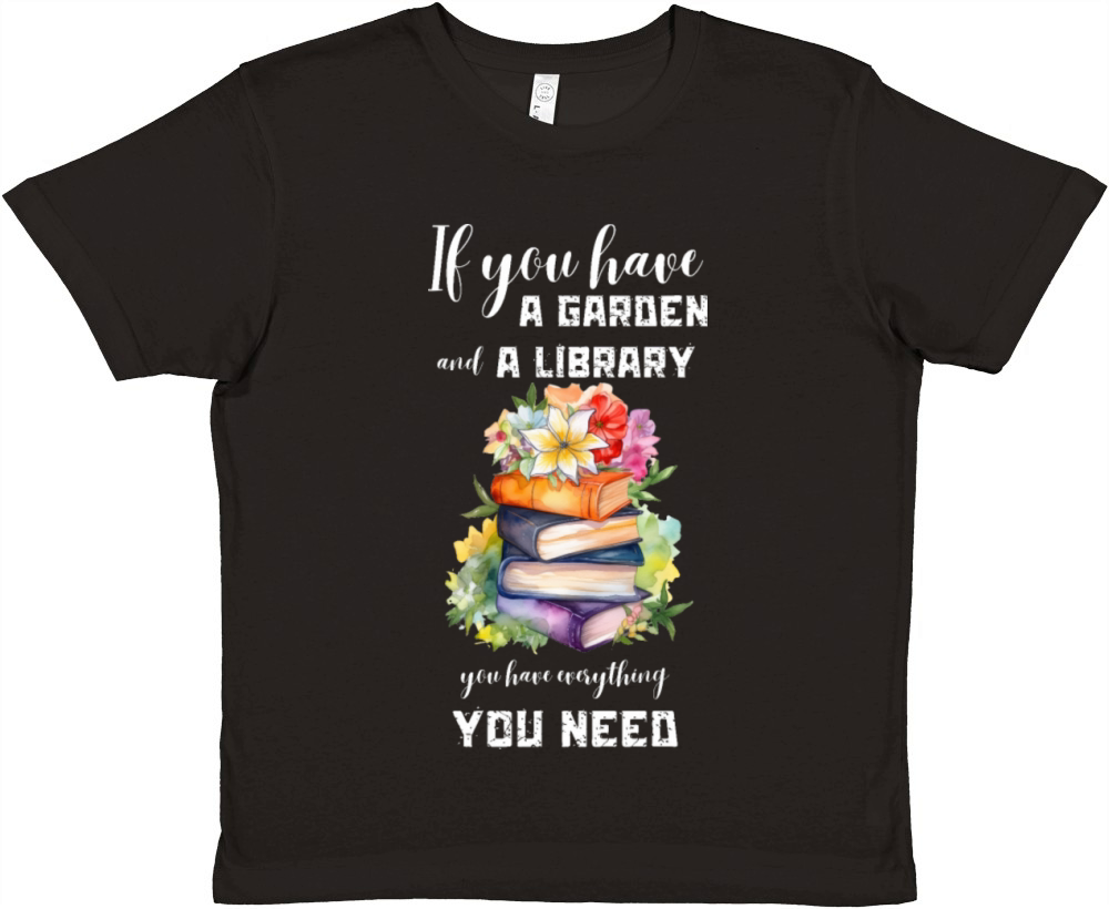 Garden and library Premium Kids Crewneck T-shirt