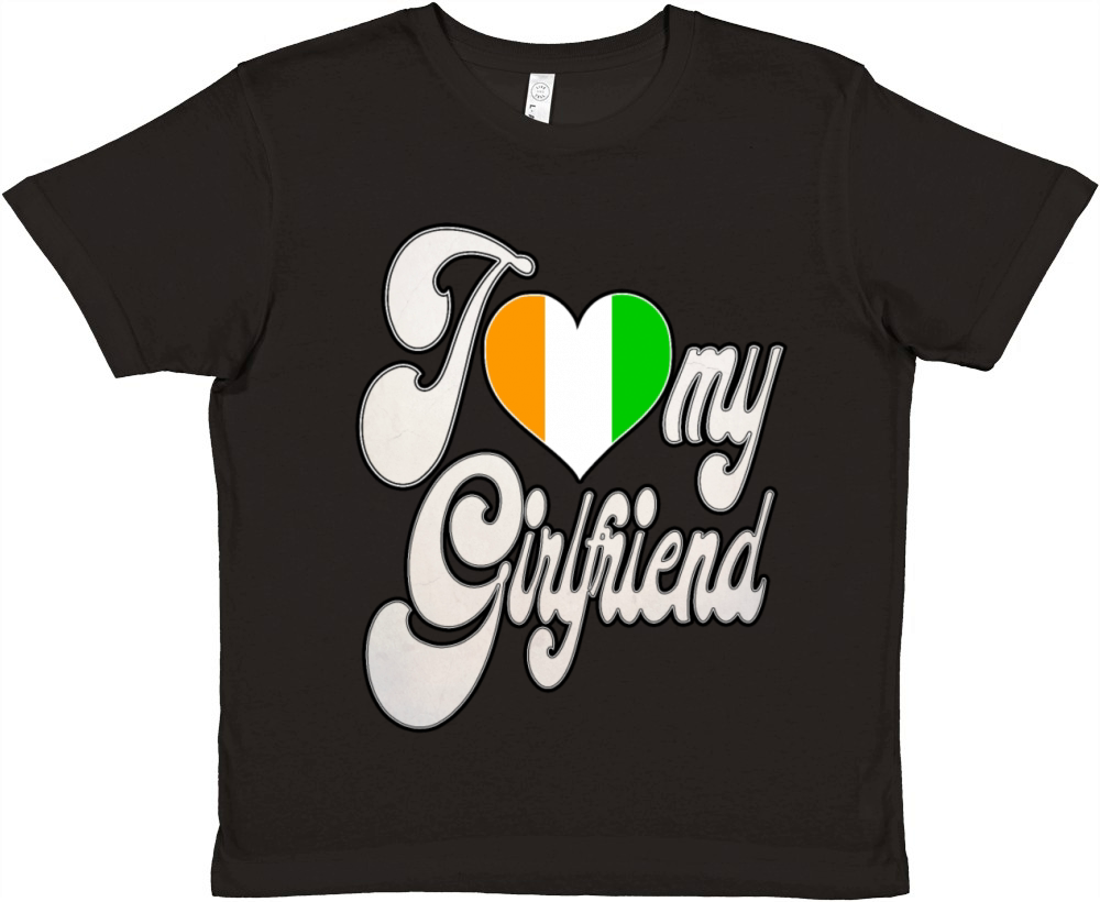 IvoryI Love My Ivorian Girlfriend Premium Kids Crewneck T-shirt