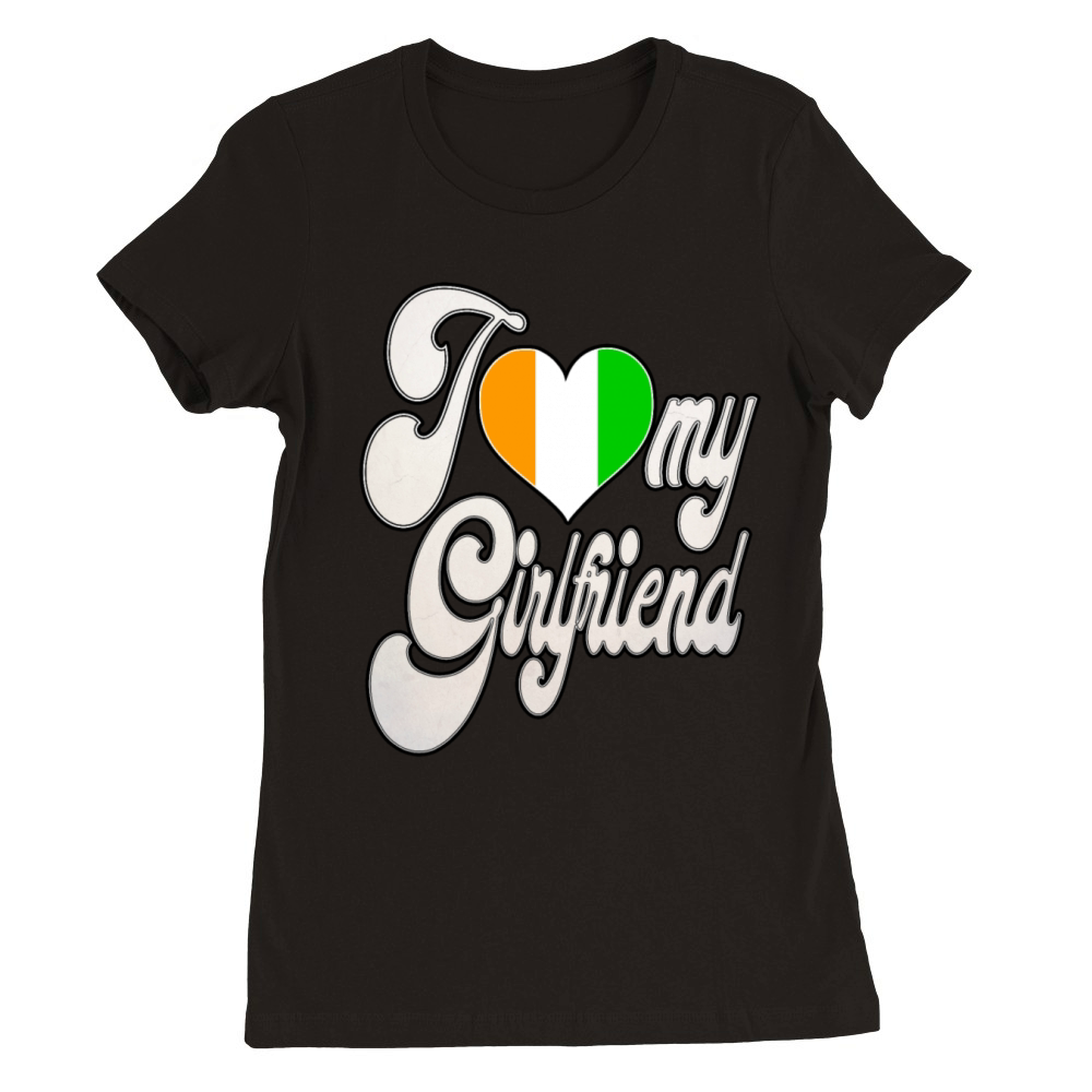IvoryI Love My Ivorian Girlfriend Premium Womens Crewneck T-shirt
