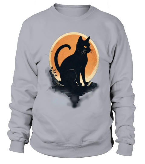 AlbedoBase XL A minimalist tshirt design cat Sweatshirt Unisex