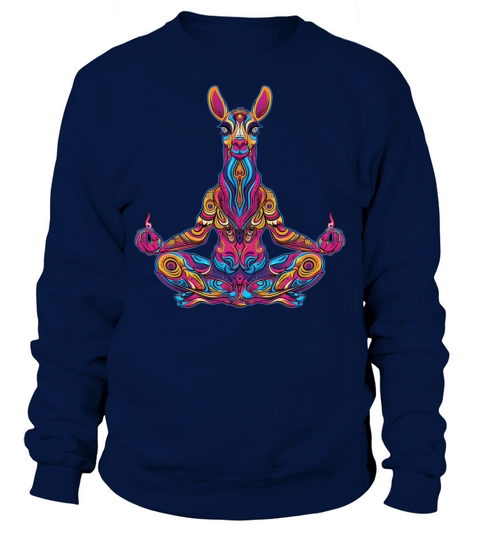Llama Alpaca Trippy Psychedelic Gift Sweatshirt Unisex