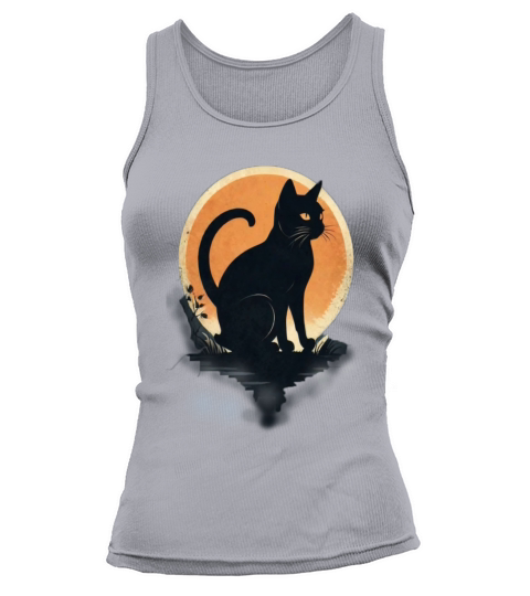 AlbedoBase XL A minimalist tshirt design cat Tank top Woman