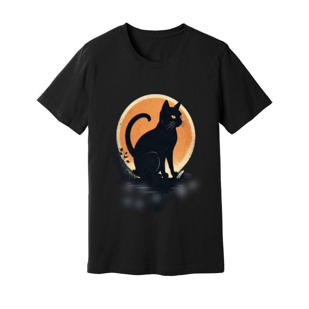 AlbedoBase XL A minimalist tshirt design cat Unisex Jersey Tee