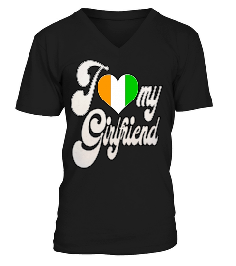 IvoryI Love My Ivorian Girlfriend V-Neck T-shirt