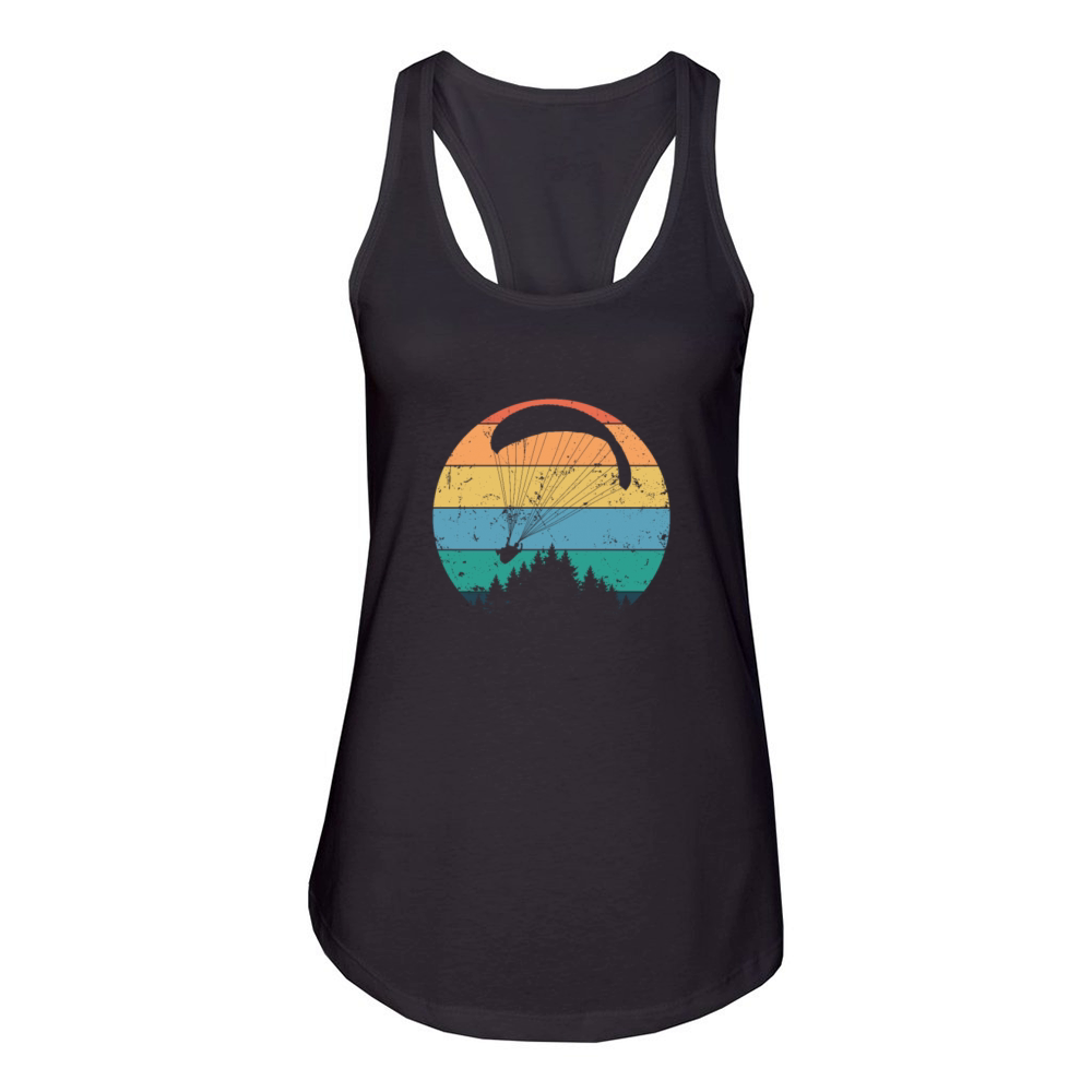 Paragliding Paraglider Extreme Sport Gliding Women's Racerback Tank