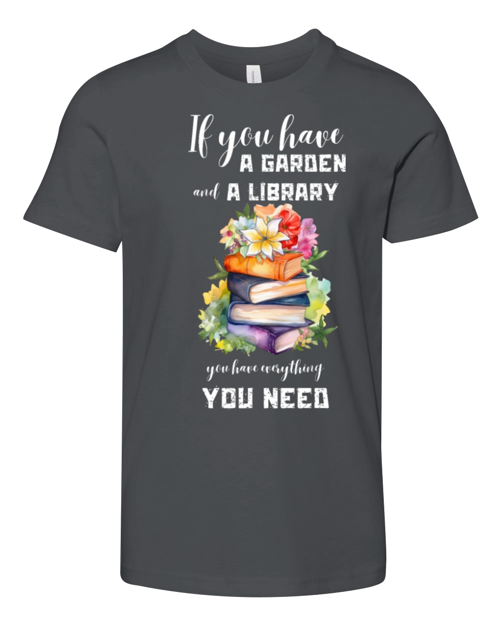 Garden and library Youth Unisex Jersey Tee
