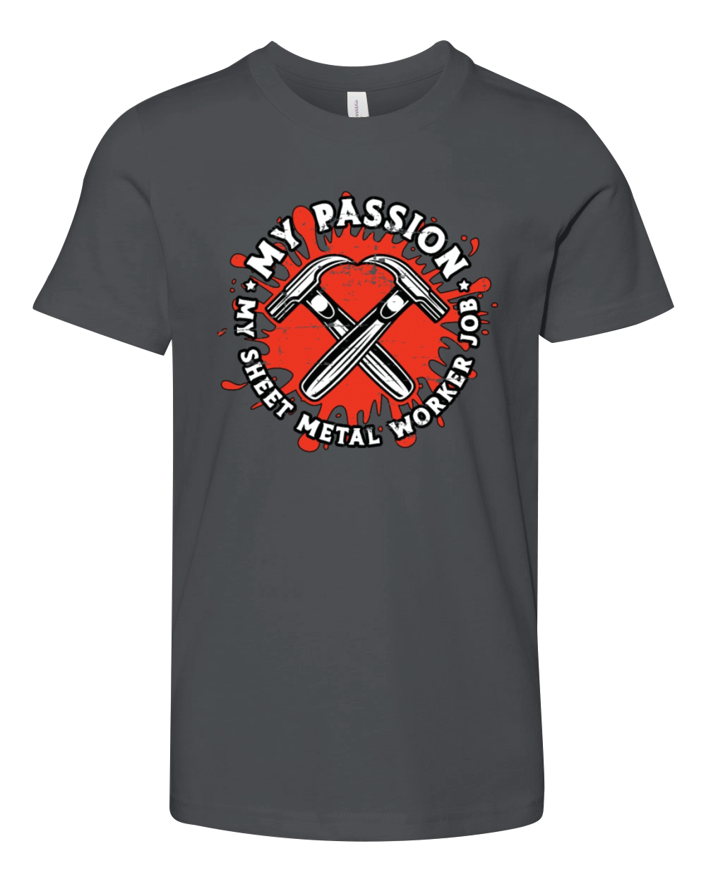Sheet Metal Worker My Passion My Fabricator Welder Youth Unisex Jersey Tee
