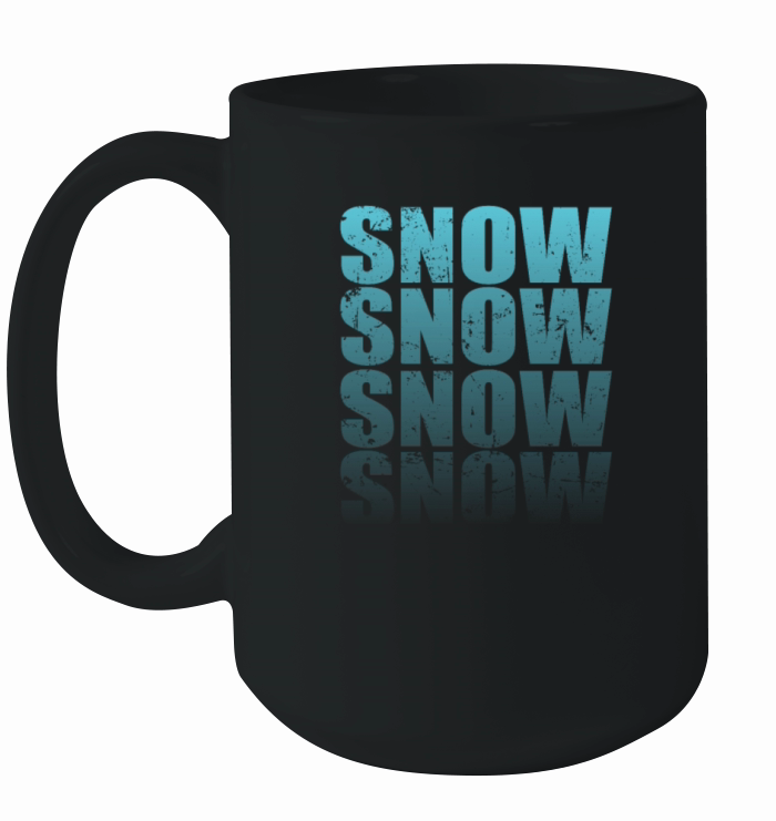 Snow ice Winter Season Tobogganing Ceramic Mug