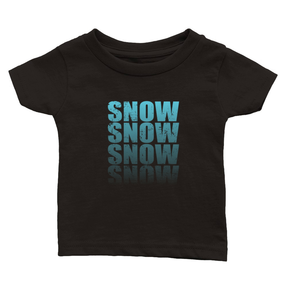 Snow ice Winter Season Tobogganing Classic Baby Crewneck T-shirt