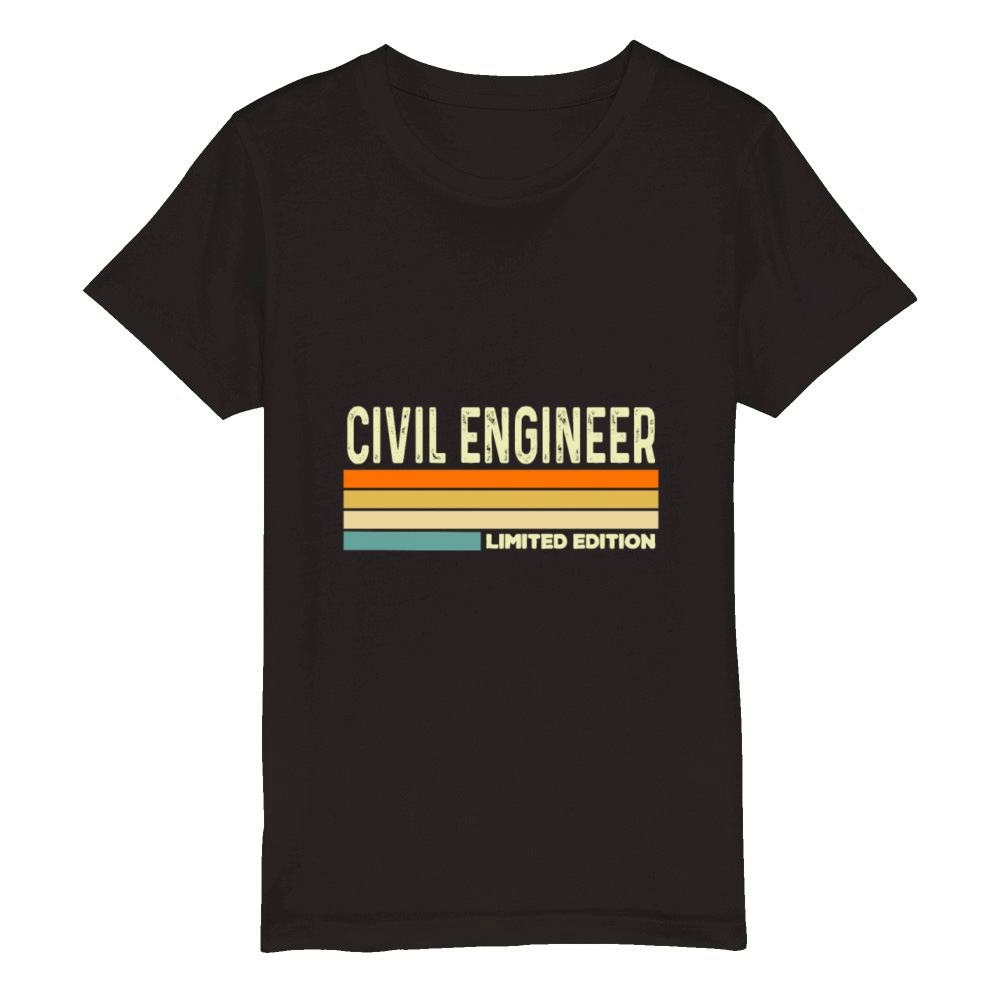 Civil Engineer Limited edition Organic Kids Crewneck T-shirt