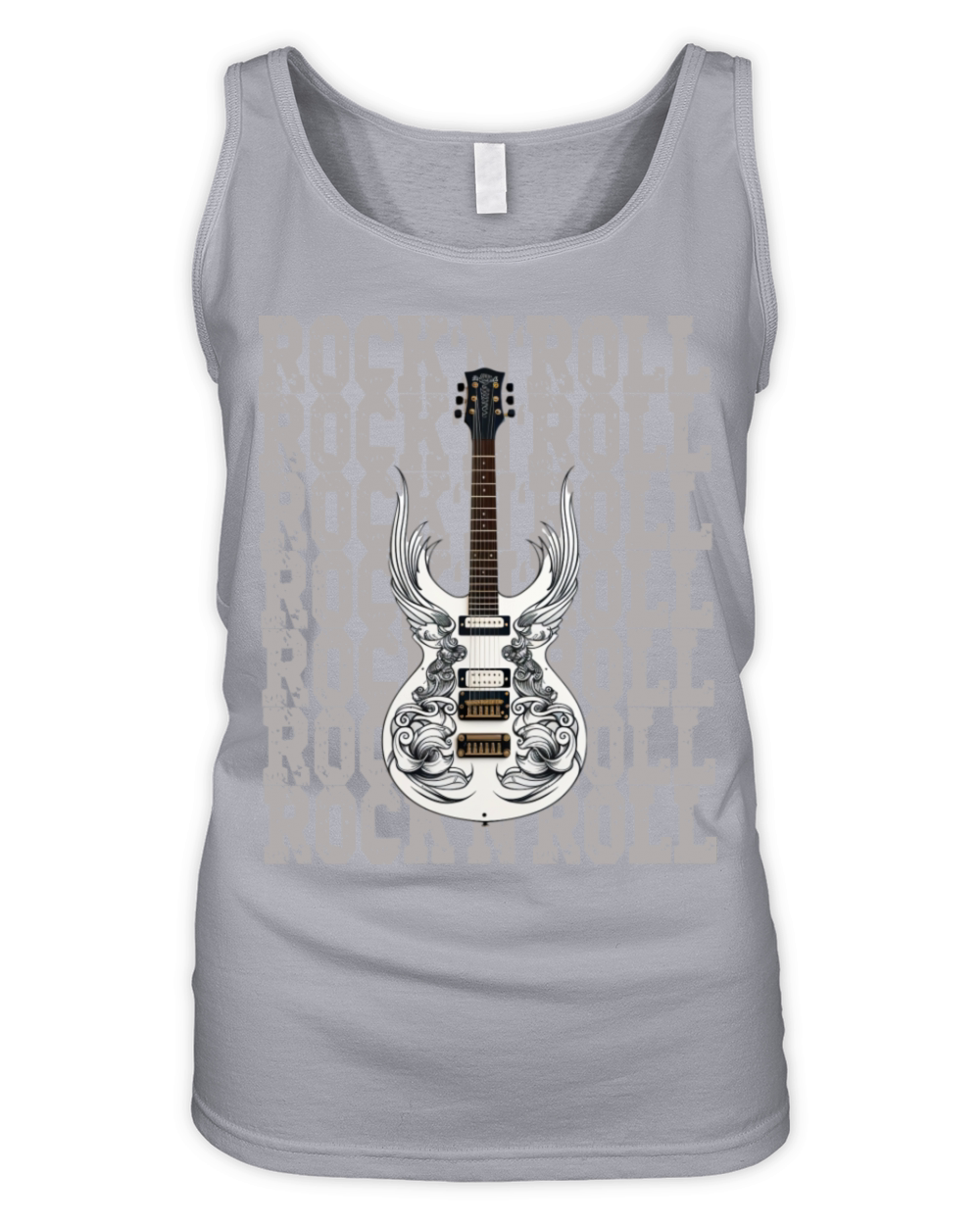 Rock and Roll Guitar Wings Organic Women's Tank Top