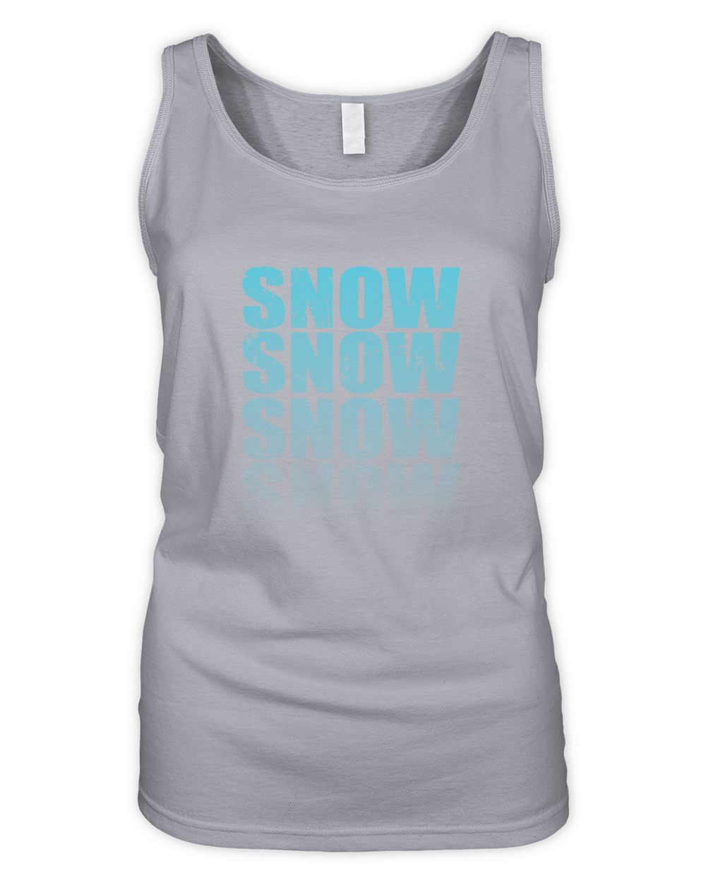 Snow ice Winter Season Tobogganing Organic Women's Tank Top