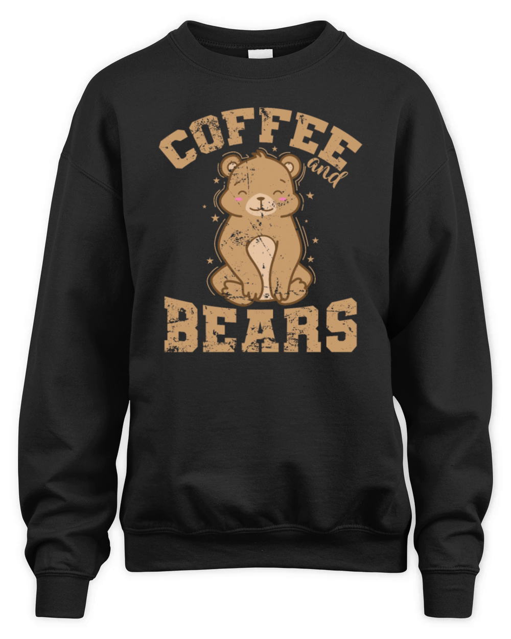 Coffee and Bears Forest Animal Unisex Premium Crewneck Sweatshirt