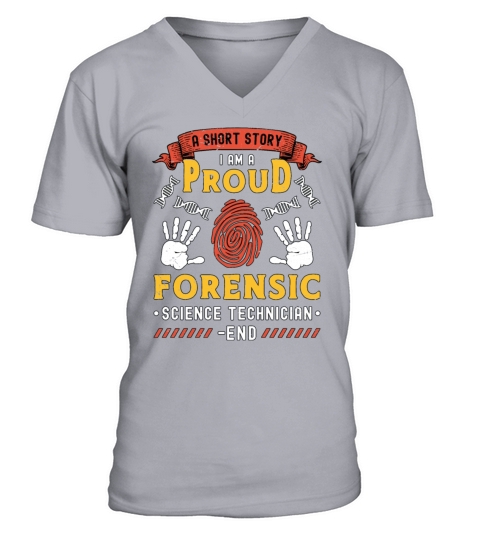 Forensic Science A Short Story I Am Investigation V-Neck T-shirt