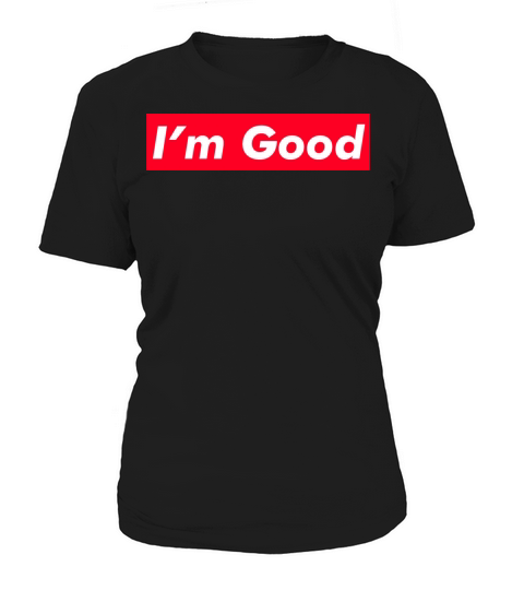 Im Good Red Box Minimalist Typography Women's T-Shirt