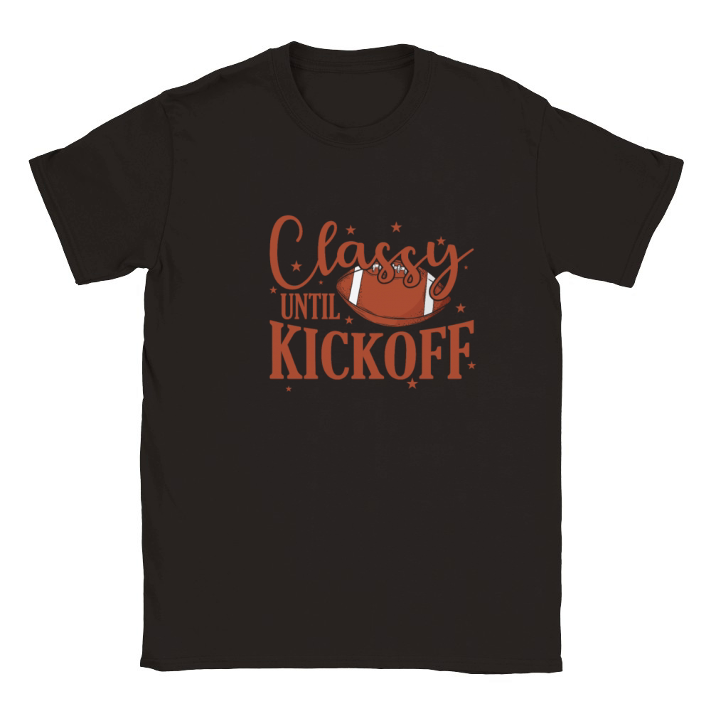 Classy until Kickoff American Football Classic Kids Crewneck T-shirt
