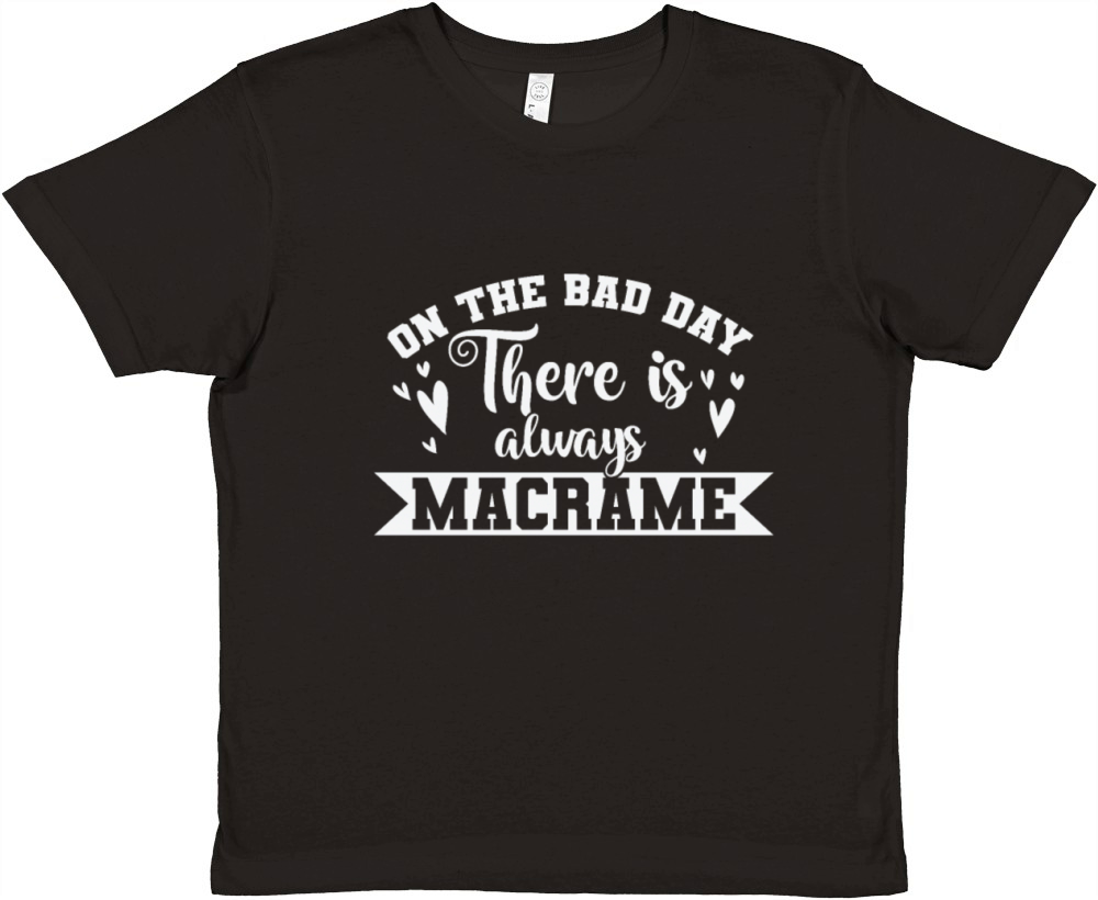 On the bad Day There is always Macrame Premium Kids Crewneck T-shirt