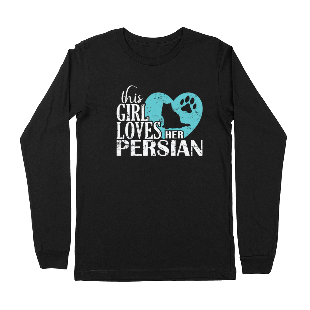 This Girl Loves Her Persian Cat Pet Cat Premium Long Sleeve
