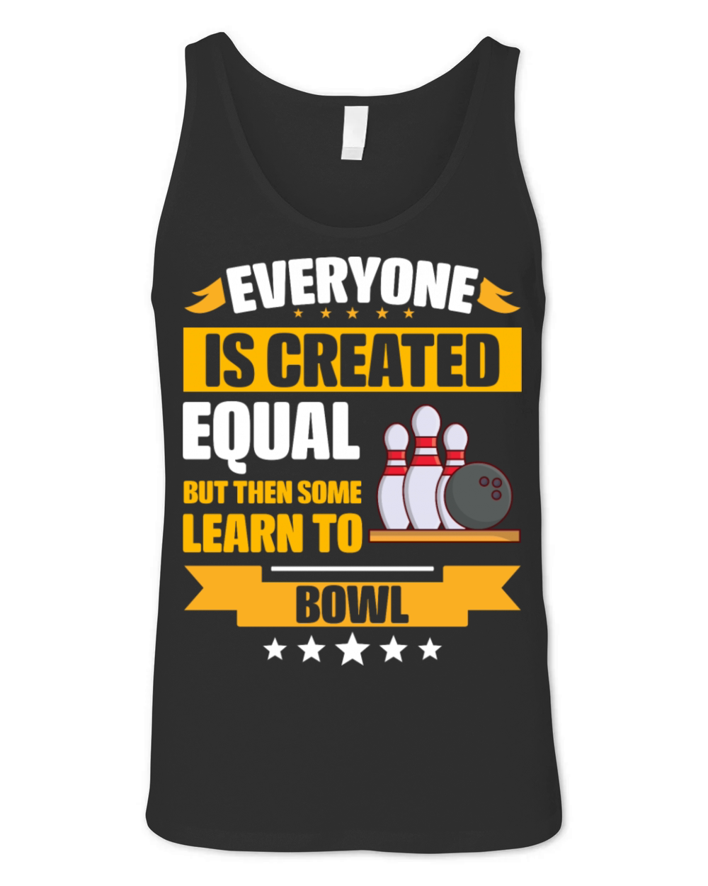 Some Learn To Bowl Funny Unisex Jersey Tank