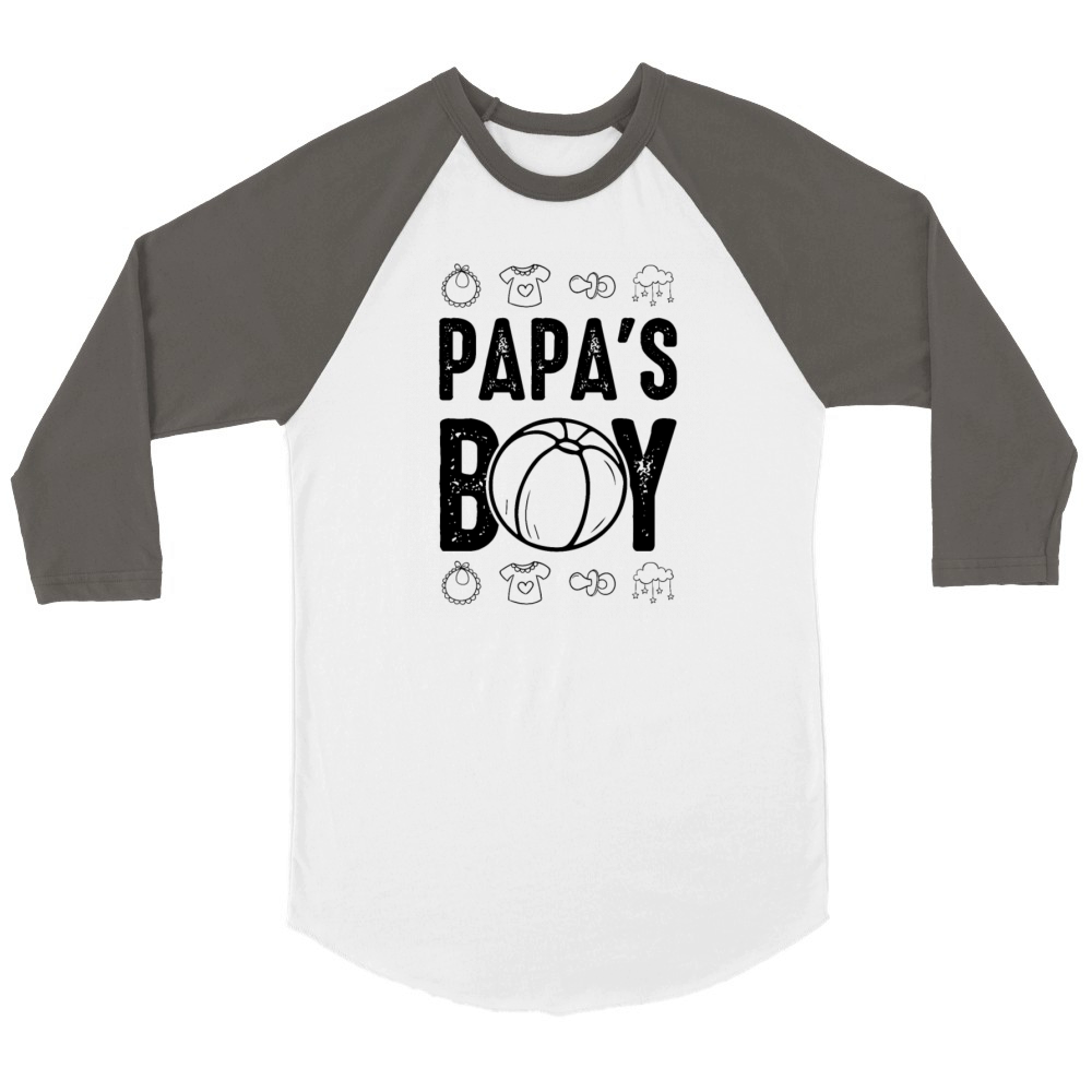 baby daddies boy Unisex ¾ sleeve Raglan T-shirt