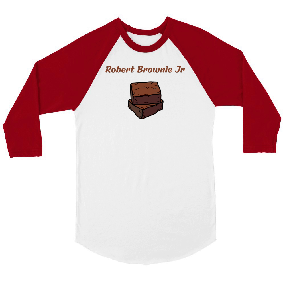 Robert Brownie Jr Unisex ¾ sleeve Raglan T-shirt