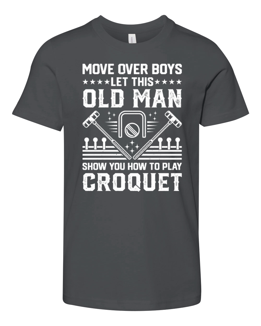 Move Over Boys Let This Old Man Show You How To Pl Youth Unisex Jersey Tee