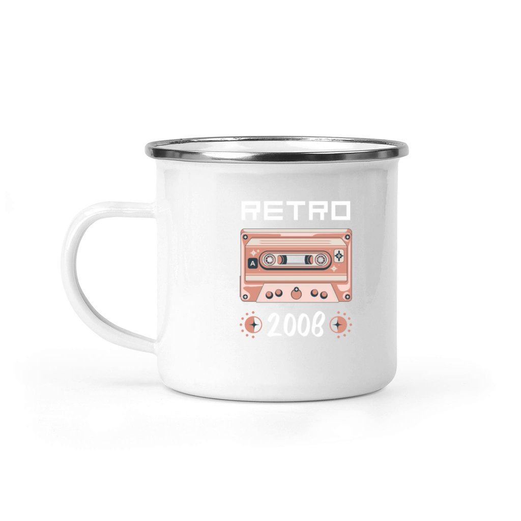 Retro Tape Music Nostalgia Vintage 2008 Camping Mug
