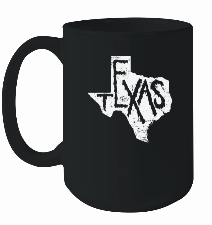 Texas Map Outline State of USA Ceramic Mug
