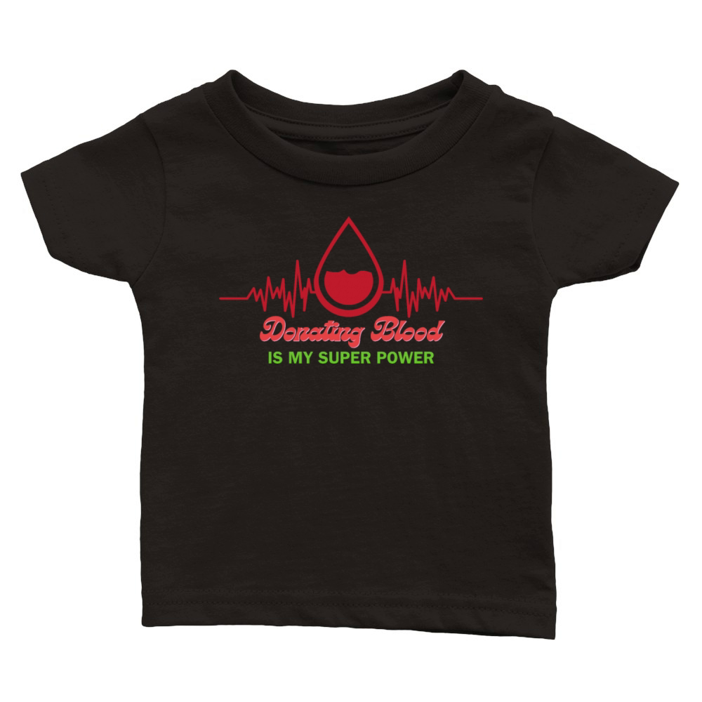 Blood donor month 2024 Classic Baby Crewneck T-shirt