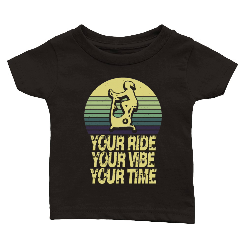 Your Ride Your Vibe Your Time Ergometers Classic Baby Crewneck T-shirt