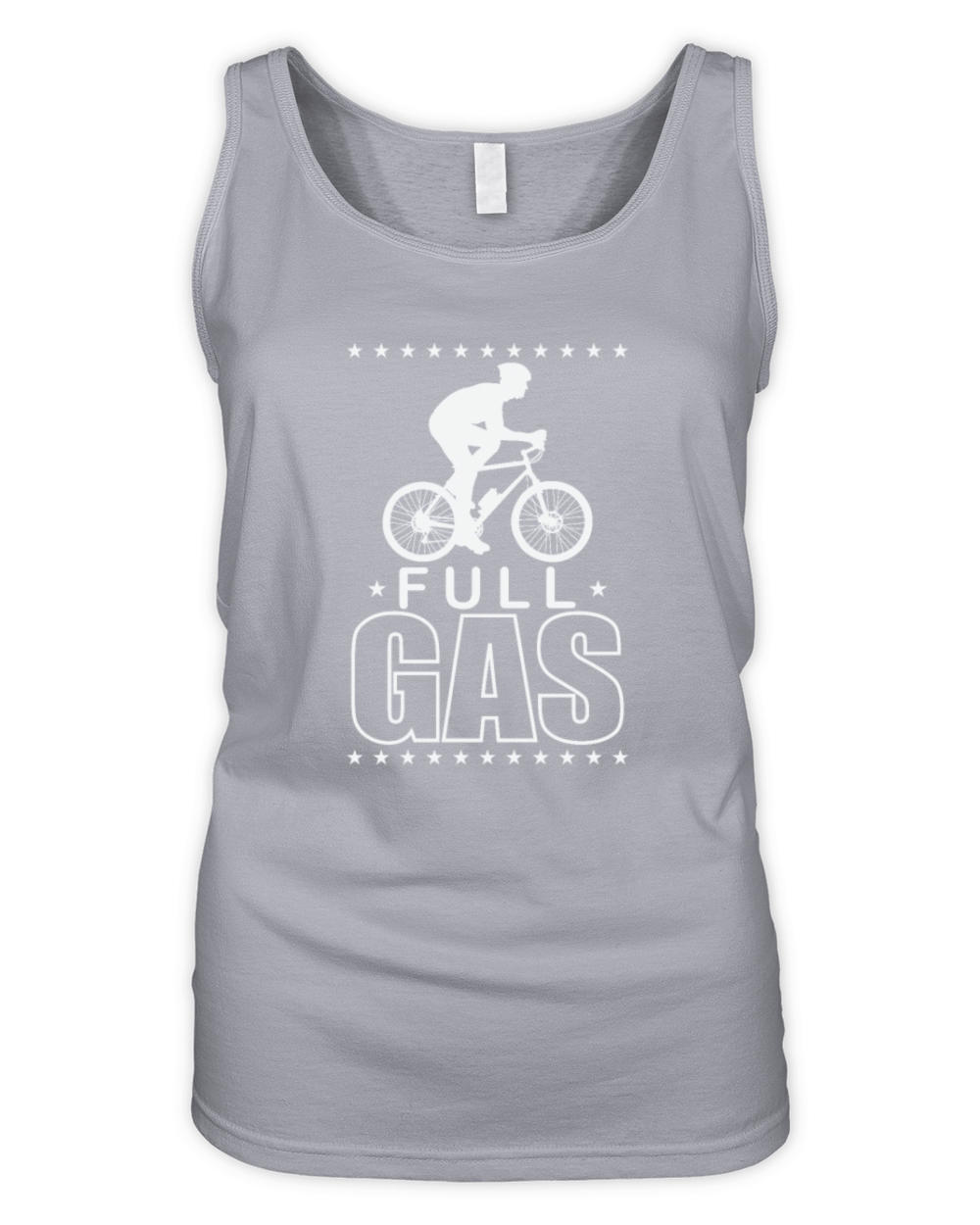 Full Throttle Bike Ride Fitness Sport Organic Women's Tank Top