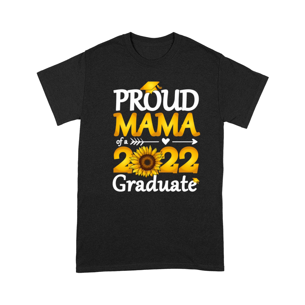 Proud Mama Of A 2022 Graduate Sunflower Graduation Premium T-shirt