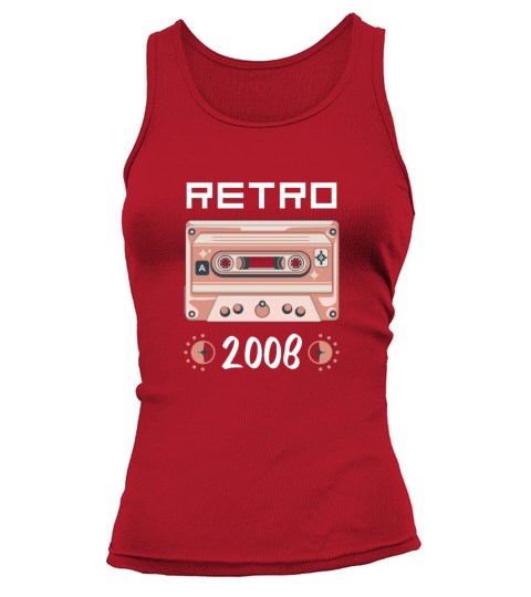 Retro Tape Music Nostalgia Vintage 2008 Tank top Woman